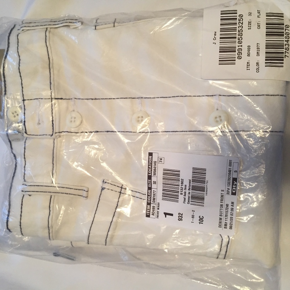 J.Crew denim button-front skirt